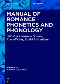 cover of the book Manual of Romance Phonetics and Phonology