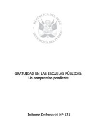 cover of the book Gratuidad en las escuelas públicas: Un compromiso pendiente