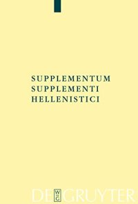 cover of the book Supplementum Supplementi Hellenistici