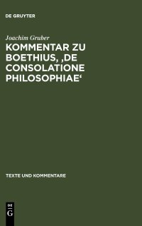 cover of the book Kommentar zu Boethius, 'De consolatione philosophiae'