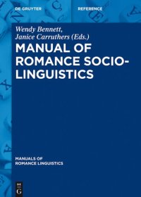 cover of the book Manual of Romance Sociolinguistics