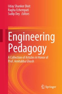 cover of the book Engineering Pedagogy: A Collection of Articles in Honor of Prof. Amitabha Ghosh