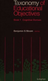 cover of the book Taxonomy of Educational Objectives - Classification of Educational Goals - 1. Cognitive domain