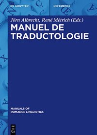 cover of the book Manuel de traductologie