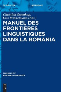 cover of the book Manuel des frontières linguistiques dans la Romania