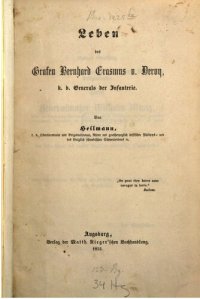 cover of the book Leben des Grafen Bernhard Erasmus v. Deroy, k. b. Generals der Infanterie