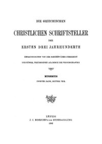 cover of the book Eusebius Werke. Band 2. Die Kirchengeschichte. Teil 3: Einleitungen, Übersichten und Register