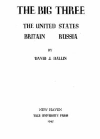 cover of the book Big Three: United States, Britain, Russia