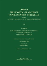 cover of the book Galeni in Hippocratis Epidemiarum librum II commentariorum IV-VI versio Arabica et indices: Galeni in Hippocratis Epidemiarum Commentariorum Iv-vi ...