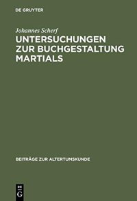 cover of the book Untersuchungen zur Buchgestaltung Martials