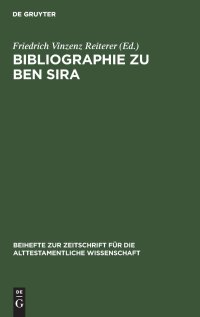 cover of the book Bibliographie zu Ben Sira