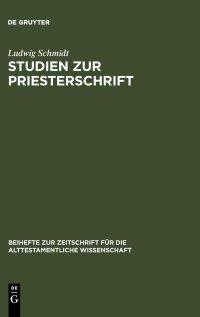 cover of the book Studien Zur Priesterschrift