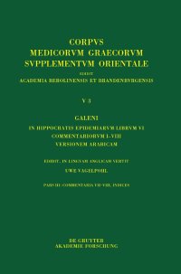 cover of the book Galeni In Hippocratis Epidemiarum librum VI commentariorum I–VIII versio Arabica: Commentaria VII–VIII, Indices