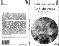 cover of the book Le Fil Du Temps - Ethnologie et Prehistoire