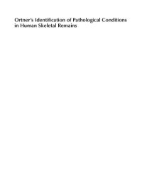 cover of the book Ortner's identification of pathological conditions in human skeletal remains