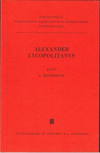 cover of the book Alexandri Lycopolitani contra Manichaei opiniones disputatio