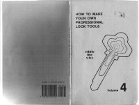 cover of the book How to Make Your Own Professional Lock Tools - Volume 4