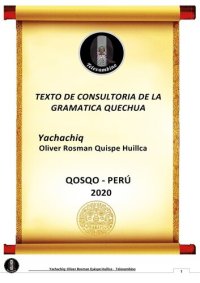 cover of the book Texto de consulta de gramática quechua inka cuzqueño