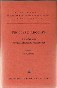 cover of the book Procli Diadochi hypotyposis astronomicarum positionum