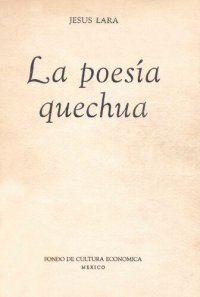 cover of the book La poesía quechua