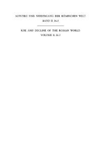 cover of the book Geschichte u. Kultur Roms im Spiegel d. neueren Forschung ;2. Principat. Bd. Bd. 36. Philosophie, Wissenschaften, Technik