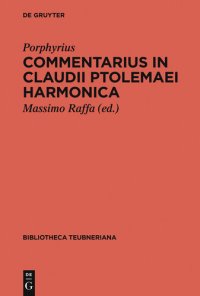 cover of the book Commentarius in Claudii Ptolemaei Harmonica