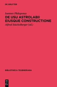 cover of the book de Usu Astrolabii Eiusque Constructione =: Uber Die Anwendung Des Astrolabs Und Seine Anfertigung