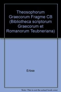 cover of the book Theosophorum Graecorum fragmenta