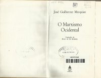 cover of the book O Marxismo Ocidental