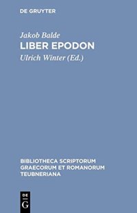 cover of the book Jakob Balde Liber Epodon