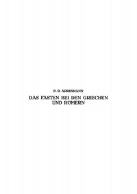 cover of the book Das Fasten bei den Griechen und Römern