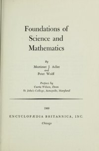 cover of the book Foundations of Science and Mathematics