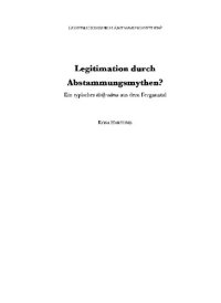 cover of the book Legitimation durch Abstammungsmythen?