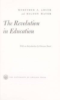 cover of the book Revolution in Education