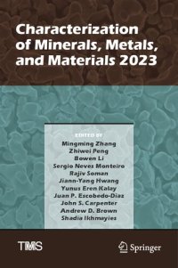 cover of the book Characterization of Minerals, Metals, and Materials 2023