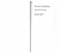 cover of the book Pensar la didáctica