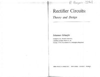 cover of the book Rectifier Circuits: Theory and Design