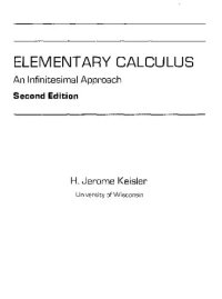 cover of the book Elementary Calculus An Infinitesimal