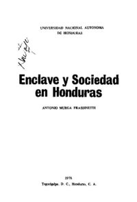 cover of the book Enclave y sociedad en Honduras