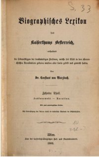 cover of the book Biographisches Lexikon des Kaiserthums Oesterreich : enthaltend die Lebensskizzen der denkwürdigen Personen, welche 1750 bis 1850 im Kaiserstaate und in seinen Kronländern gelebt haben / Jablonowski -Karolina