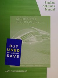 cover of the book Student solutions manual : Algebra and trigonometry, fourth edition, James Stewart, Lothar Redlin, Saleem Watson (Compressed)