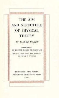 cover of the book The Aim and Structure of Physical Theory