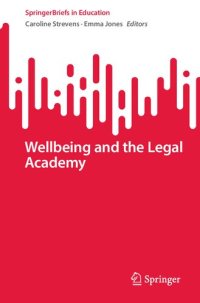 cover of the book Wellbeing and the Legal Academy