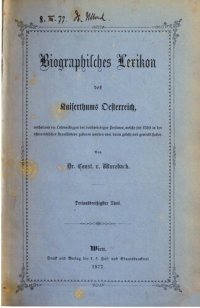 cover of the book Biographisches Lexikon des Kaiserthums Oesterreich : enthaltend die Lebensskizzen der denkwürdigen Personen, welche 1750 bis 1850 im Kaiserstaate und in seinen Kronländern gelebt haben / Schwarzenberg - Seidl