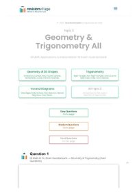 cover of the book Revision village Math AI SL - Geometry & Trigonometry - Hard Difficulty Questionbank