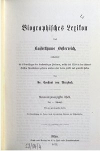 cover of the book Biographisches Lexikon des Kaiserthums Oesterreich : enthaltend die Lebensskizzen der denkwürdigen Personen, welche 1750 bis 1850 im Kaiserstaate und in seinen Kronländern gelebt haben / Sax - Schimpf