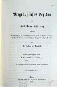 cover of the book Biographisches Lexikon des Kaiserthums Oesterreich : enthaltend die Lebensskizzen der denkwürdigen Personen, welche 1750 bis 1850 im Kaiserstaate und in seinen Kronländern gelebt haben / O'Donnell - Perényi