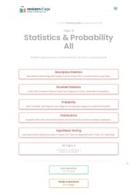 cover of the book Revision village Math AI SL - Statistics & Probability - Easy Difficulty Questionbank