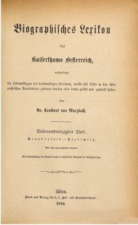 cover of the book Biographisches Lexikon des Kaiserthums Oesterreich : enthaltend die Lebensskizzen der denkwürdigen Personen, welche 1750 bis 1850 im Kaiserstaate und in seinen Kronländern gelebt haben / Traubenfeld - Trzéschtik