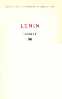 cover of the book V. I. Lenin. Teokset